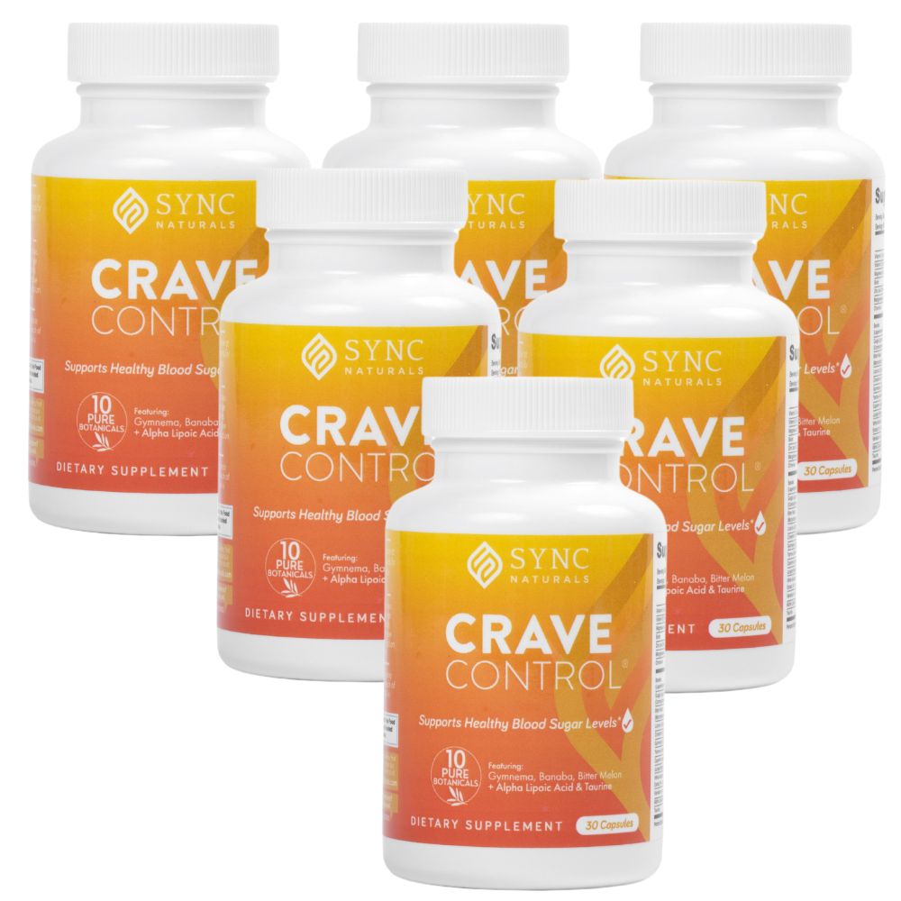 6 Pack- Crave Control - 180 Capsules