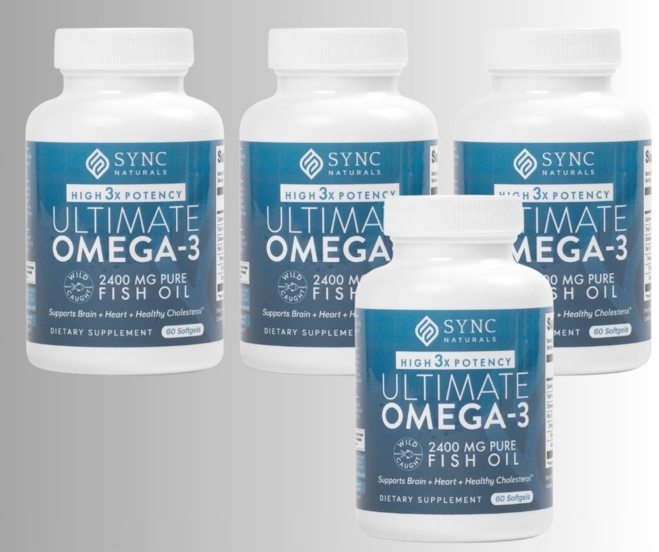 4 Pack - Ultimate Omega-3 Fish oil - 240 Softgels